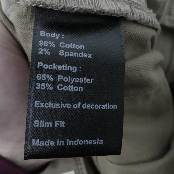 Flint and Tinder Pants Mens 30x32 Khaki Slim Fit Stretch 5-Pocket Casual Preppy - Picture 14 of 15